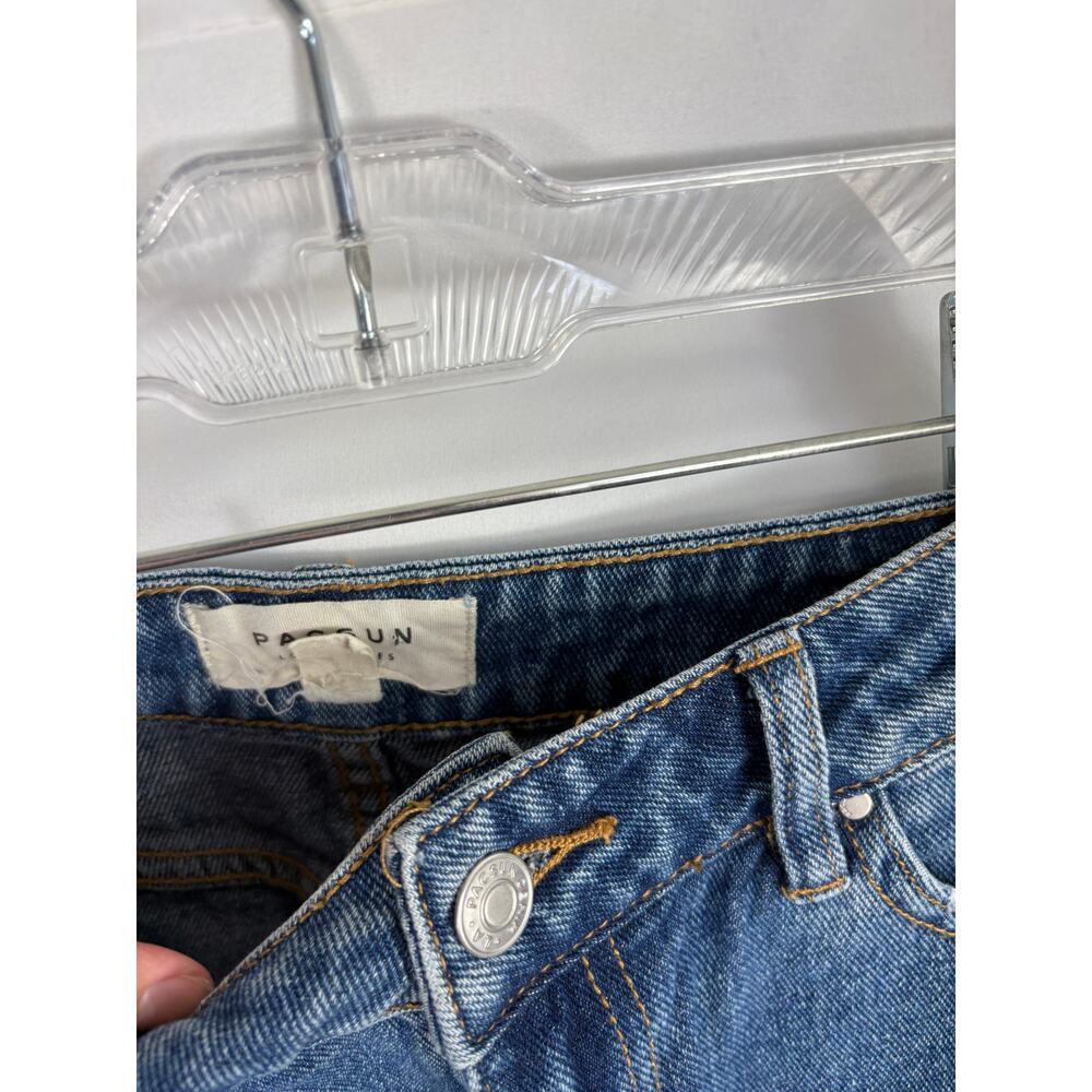 PacSun Blue Denim Mini Skirt Size 24 - Picture 3 of 4